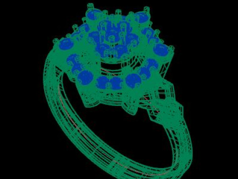 Daimond ring 3D Model