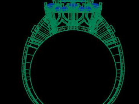 Daimond ring 3D Model