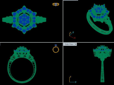 Daimond ring 3D Model