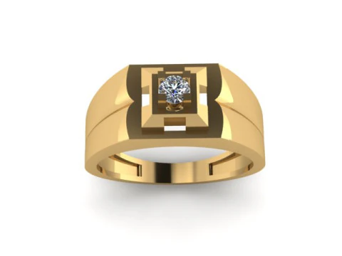 Men ring for daimonds 3D Model