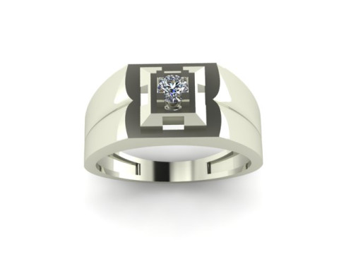 Men ring for daimonds Modello 3D