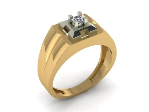 Men ring for daimonds 3D Model
