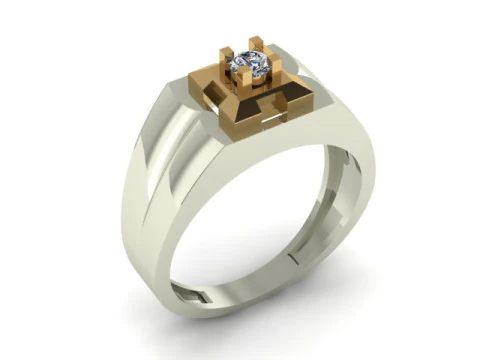 Men ring for daimonds 3D Model