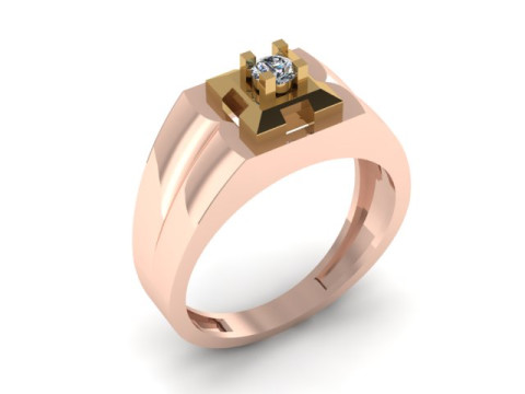 Men ring for daimonds Modello 3D
