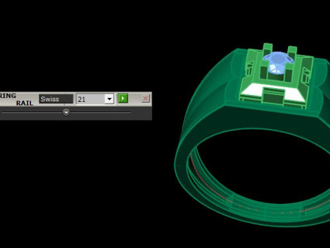 Men ring for daimonds Modello 3D