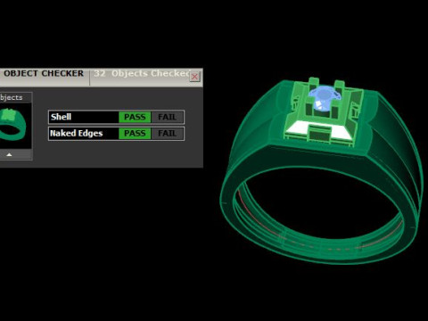 Men ring for daimonds Modello 3D