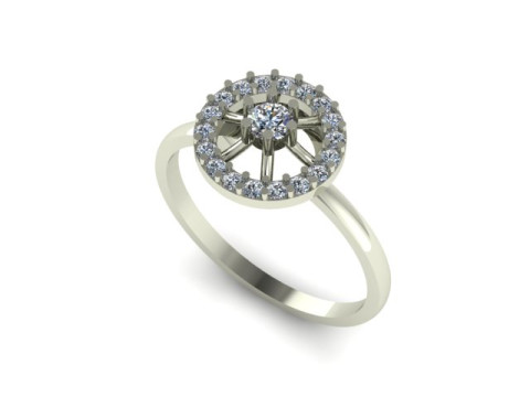 Simple ring for daimonds 3D मॉडल