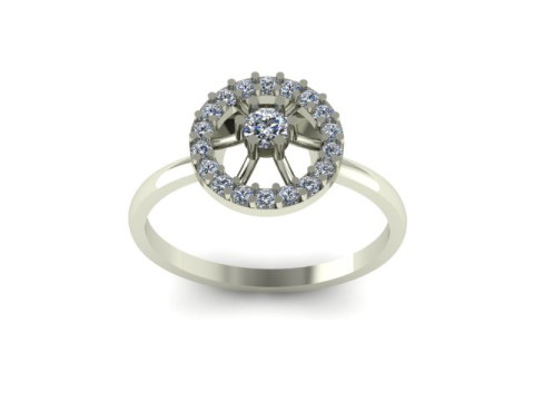 Simple ring for daimonds 3D मॉडल