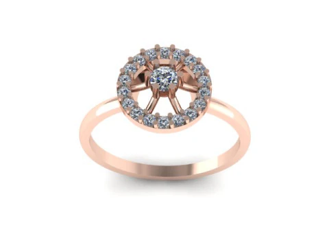 Simple ring for daimonds 3D Model