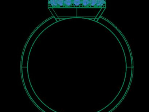 Simple ring for daimonds 3D मॉडल