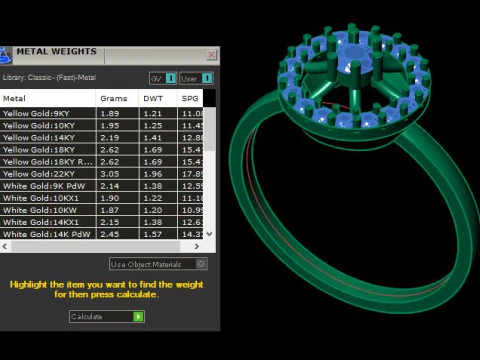 Simple ring for daimonds 3D Model