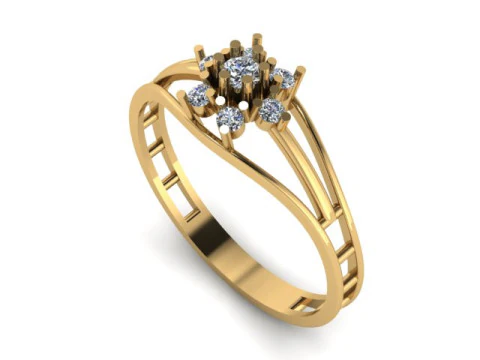 Ausgefallener Ring 3D Modell