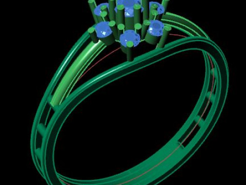 Fancy ring Modelo 3D