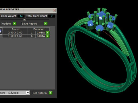 Fancy ring Modelo 3D