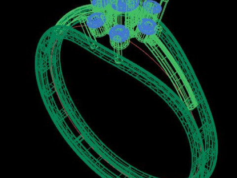 Fancy ring Modelo 3D