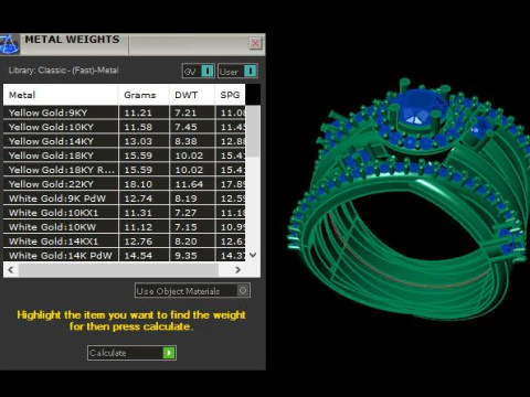 Women ring for daimonds 3D Model