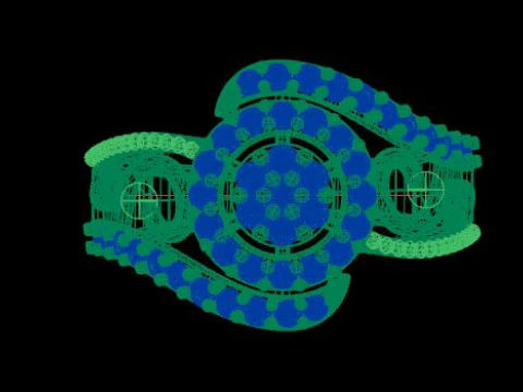 Stylish Gold Diamond Ring 3D Model