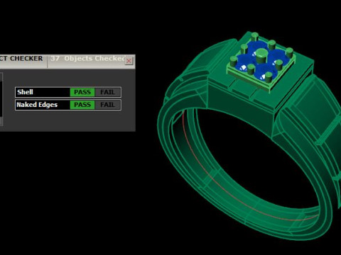 Men ring Modelo 3D