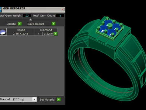 Men ring Modelo 3D