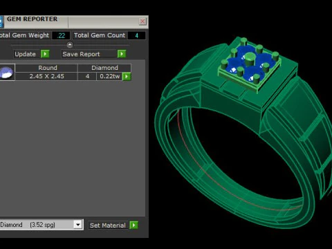 Men ring 3D Model
