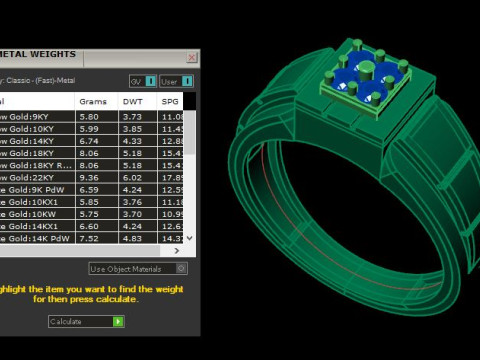 Men ring Modelo 3D
