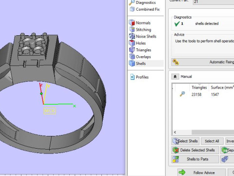 Men ring Modelo 3D