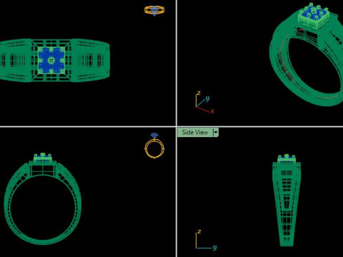 Men ring Modelo 3D