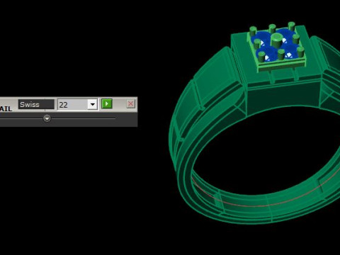 Men ring Modelo 3D