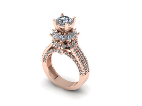 Beautyfull ring for daimonds 3D मॉडल