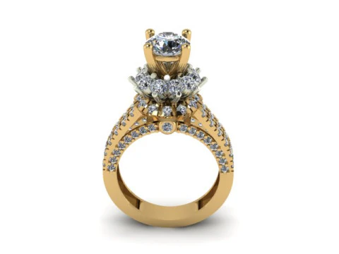 Beautyfull ring for daimonds 3D Model
