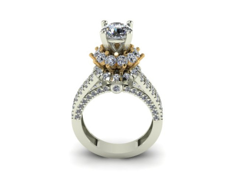 Beautyfull ring for daimonds 3D मॉडल