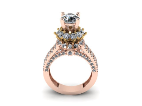 Beautyfull ring for daimonds 3D मॉडल