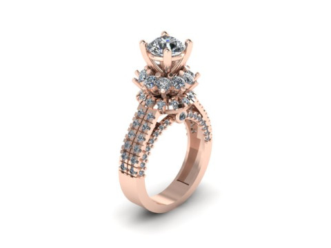 Beautyfull ring for daimonds 3D मॉडल