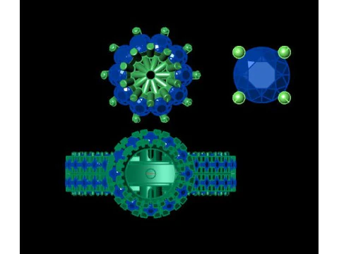 Beautyfull ring for daimonds 3D Model