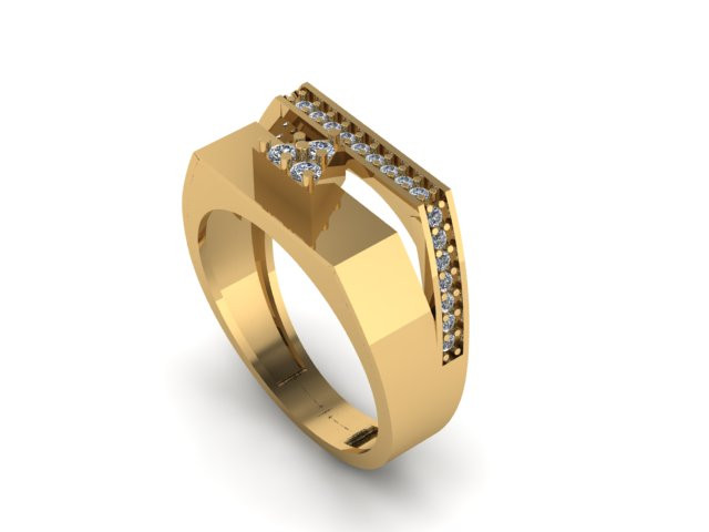 Man ring 3D Model .c4d .max .obj .3ds .fbx .stl .blend 