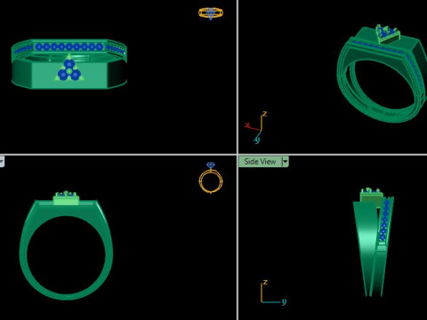 Man ring 3D Model
