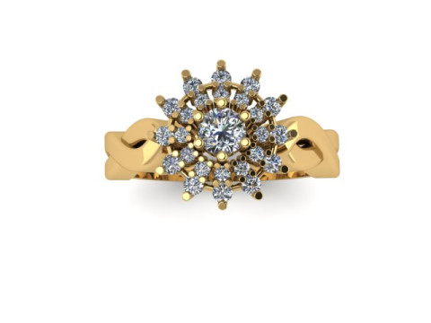 Beautifull ring for daimonds 3D Модель