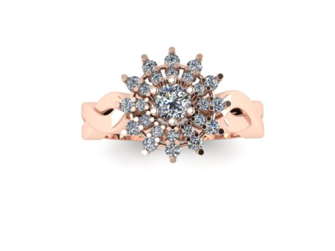 Beautifull ring for daimonds 3D Модель