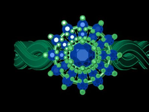 Lindo anel para diamantes Modelo 3D