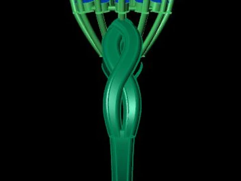 Lindo anel para diamantes Modelo 3D