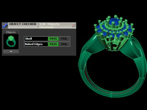 Lindo anel para diamantes Modelo 3D