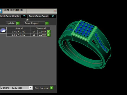 Men ring 3D Модель