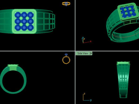 Men ring for free download Model 3D