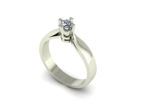 Solitair ring 3D Model