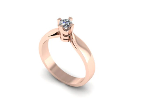 Solitair ring 3D Model