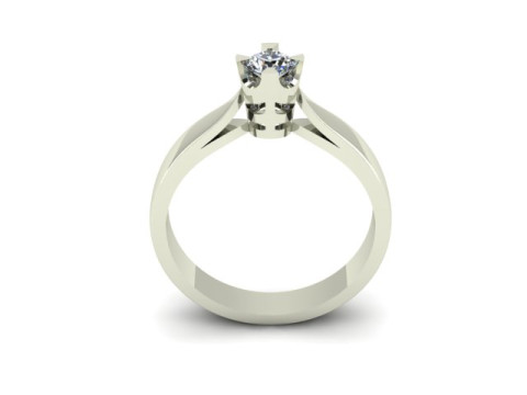 Solitair ring Modèle 3D