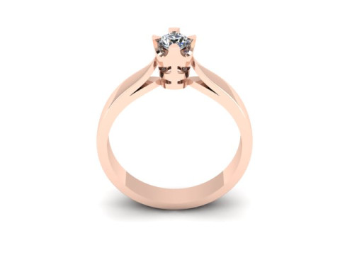 Solitair ring Modèle 3D