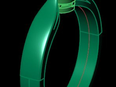 Solitair ring Modèle 3D