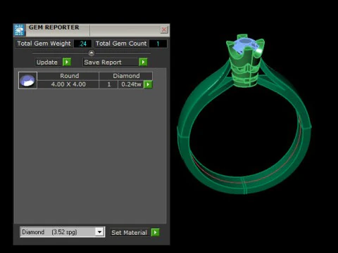 Solitair ring 3D Model
