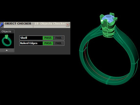Solitair ring Modèle 3D